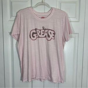 LUCKY BRAND pale pink grease short sleeve graphic tee X-LARGE